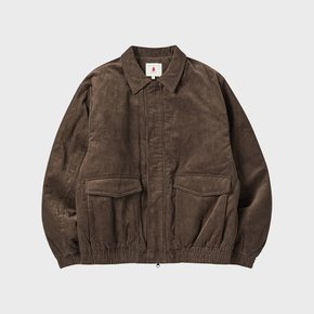 CORDUROY PADDING JUMPER [BROWN]