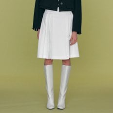 Joy Pleated Skirt_WHITE