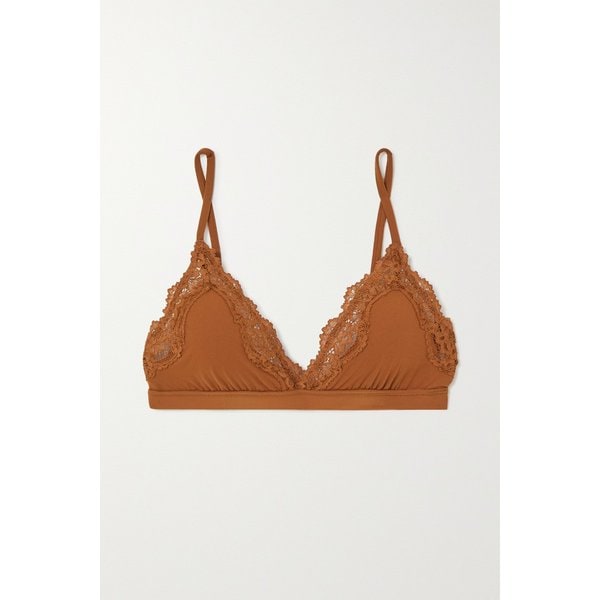 스킴스 핏츠 에브리바디 레이스 삼각 브라렛 브론즈 브라운 1647597310532609