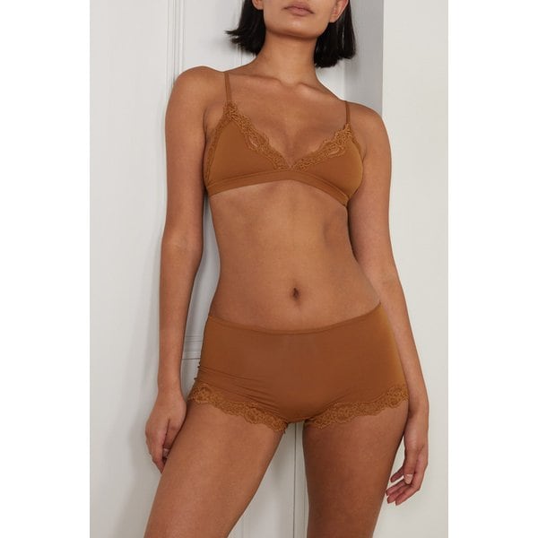 스킴스 핏츠 에브리바디 레이스 삼각 브라렛 브론즈 브라운 1647597310532609