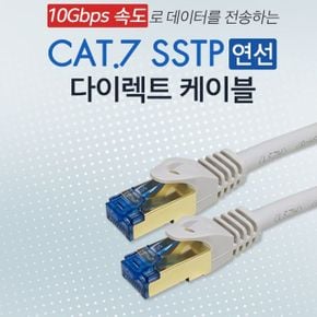 UTP SSTP다이렉트랜케이블선 UTP패치 랜 CAT.7 3M 10G