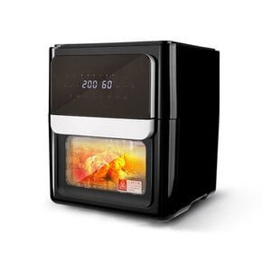 짐머만_ 에어프라이어 블랙 로티세리 대용량 12L ZM-AF1012DB