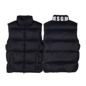 [라벨루쏘] [MSGM] 남성 로고 다운 패딩 조끼 3340MH17 227701 99