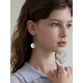 Brown Mother of Pearl drop earring