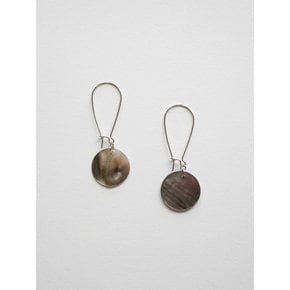 Brown Mother of Pearl drop earring