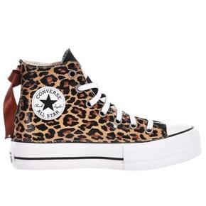 스니커즈 3237 CONVERSE PLATFORM LEO BOW Brown