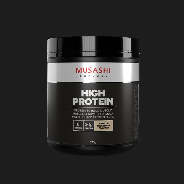 무사시 하이 프로틴 바닐라 밀크쉐이크 단백질 파우더 375g