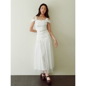 Bridal Tiffany Belted Dress_white