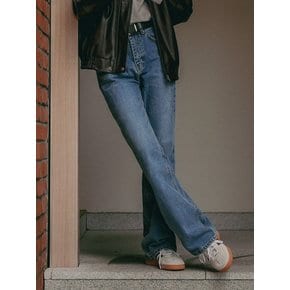 Semi boots cut hybrid denim pants_Blue