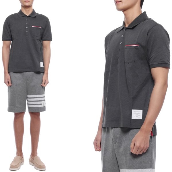 [부산점] 26SS 남성 삼선 포켓 폴로 반팔티셔츠 (MJP022A 01455 025 26S)