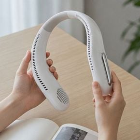 휴대용 선풍기 핸즈프리 조절 무선 밴드 밴드 충전식 선풍기 실리콘