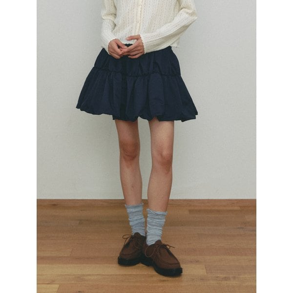 SHRRING BALLOON MINI SKIRT(NV)