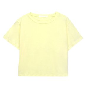 반팔티 SWWT011 5COLOR 여자 반팔 베이직 무지 크롭티셔츠