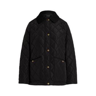 로렌 랄프 로렌 트윌 트림 다이아몬드 퀼트 반 재킷(WMLROTWS2820682001)