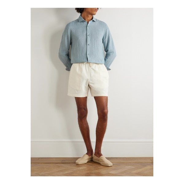 프레스코볼 카리오카 안토니오 리넨 셔츠 블루 46376663162873338