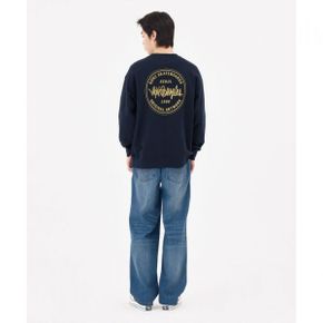 넥스트 사인 로고 그래픽 스웨트 셔츠 - NAVY Z261USW060065 448311