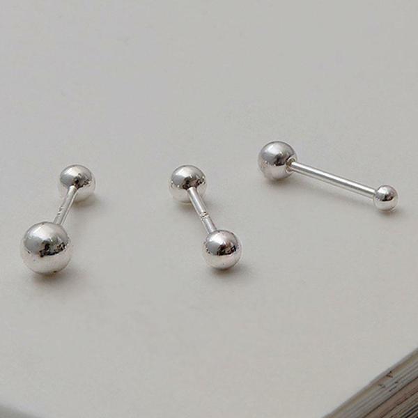 [1+1] 패션 실버볼 피어싱 6종 택1 한쪽 판매