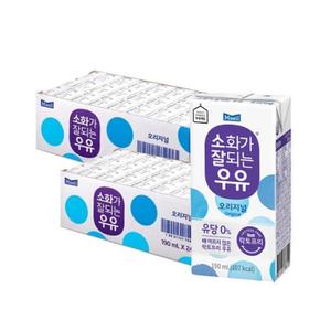[서울우유 ] 매일 소화가 잘되는 멸균우유 190ml 48팩 (S16257738)