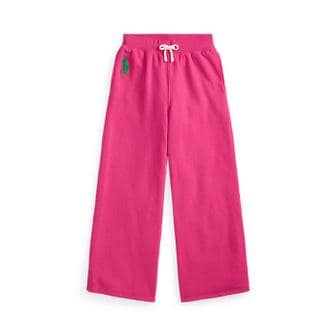 폴로 랄프 로렌 폴로 키즈 여아 7-16세 빅 포니 플리스 와이드 레그 스웨트팬츠(CWPOPNTGBQ20126650)