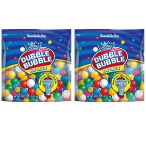 [해외직구] Dubble Bubble 더블버블 볼껌 종합팩 머신사이즈 리필용 (680알) 1.5kg 2팩 Gum Balls Assorted Fruit Flavors 53 oz