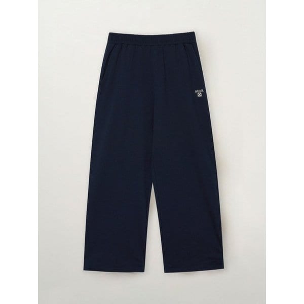 (W) 로렌 스몰 로고 라이트 웨이트 스웨트팬츠_네이비