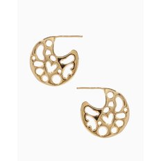 CASPIAN DISC HOOP EARRINGS 카스피안 골드 귀걸이