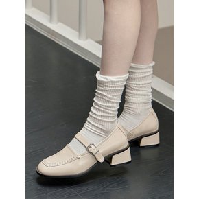 [단독]Berea 베레아 메리제인 플랫폼 로퍼 힐 청키 L323_3colors_4.5cm