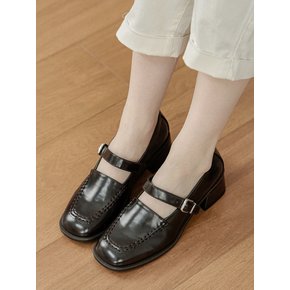 [단독]Berea 베레아 메리제인 플랫폼 로퍼 힐 청키 L323_3colors_4.5cm