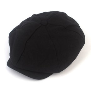 Linen Black Loose Fit Newsboycap 뉴스보이캡