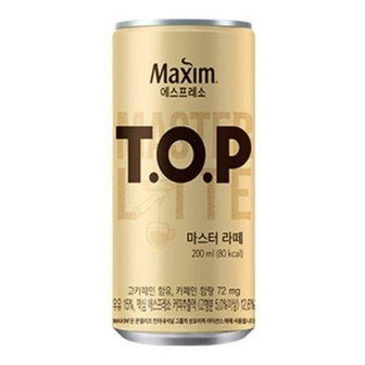  맥심 티오피(TOP) 마스터라떼 200ml 30개