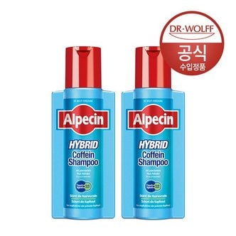 알페신 하이브리드 카페인 샴푸 건성 두피용 250ml X 2