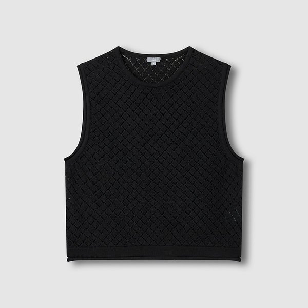 여 크로쉐 민소매 니트 J116202734099