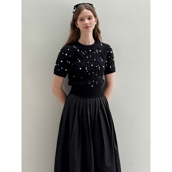 Pearl Black Knit
