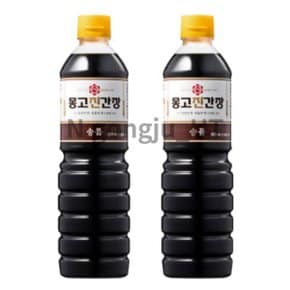 몽고간장 송품 감초엑기스 혼합양조 진간장 900ml 2개