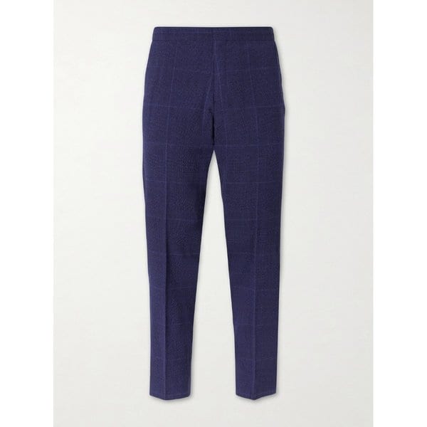 미스터 피 슬림 테이퍼드 체크 울 블렌드 수트 팬츠 46376663163004669