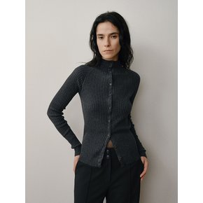 TVW COTTON CASHMERE TURTLE KNIT CARDIGAN_2COLORS