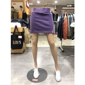 여성 엔지니어드 면 스커트 퍼플  49318-8637