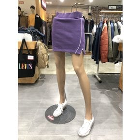 여성 엔지니어드 면 스커트 퍼플  49318-8637