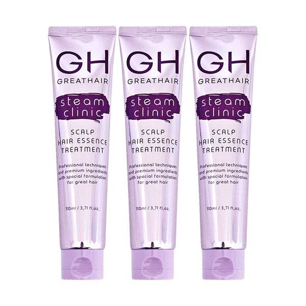 GH 그레이트헤어 스팀 클리닉 스칼프 헤어에센스 트리트먼트 이찬석 110ml 3개
