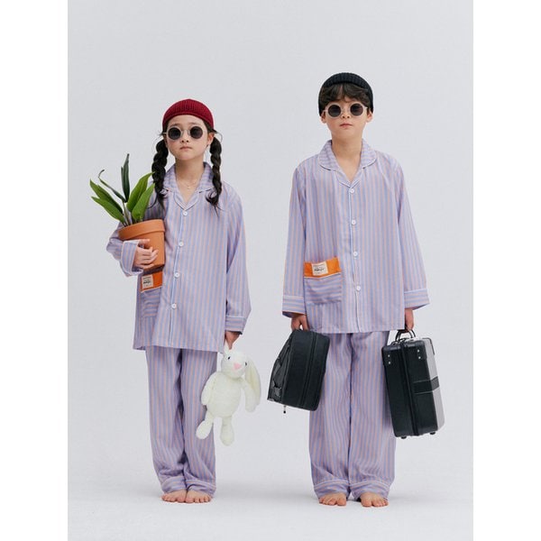26 s/s Silk Fit Between time Kids Long-Sleeved Pajamas Set