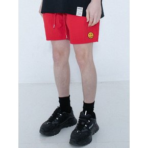 [UNISEX]도트 자수 쇼츠_레드