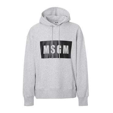 MSGM 엠에스지엠 박스 로고 후드 티셔츠 2000MM525 200004 94 맨투맨