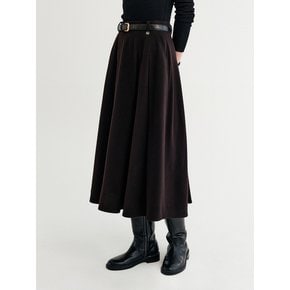 안나 울 플리츠 스커트_블랙 / ANNA WOOL PLEATS SKIRT_BLACK