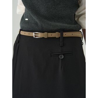 드로우핏 우먼 리네르 슬림 카우 레더 벨트 [3COLORS]