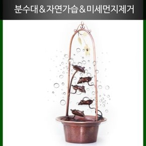 분수대 국산 이지네스 핸드메이드실내분수대 황동분수 가습기기능 미세먼지제거 가볍고 내구성우수 청소간편으로 청결유지 미니001 인테리어미니분수대