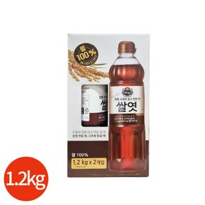 (CJ) 백설 조청 쌀엿 1.2kgx2개입