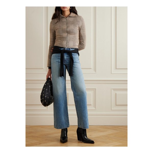 실버레이크 그레이스 프레이 미드라이즈 와이드 진 미드 데님 1647597350314319