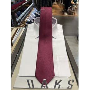 24년 S/S DAKS 신상품 실크혼방 로고 원포인트 솔리드 넥타이 DKG1ACF1203R2 (구매시사은품증정)