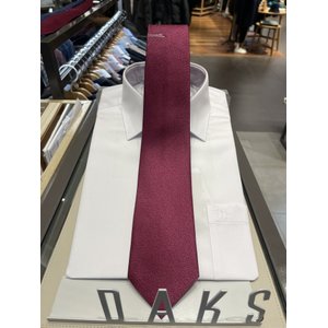 닥스 24년 S/S DAKS 신상품 실크혼방 로고 원포인트 솔리드 넥타이 DKG1ACF1203R2 (구매시사은품증정)