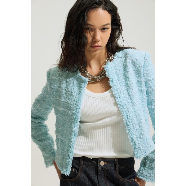 [여주점] [이로] 여성 MOANA 트위드 자켓 IOJAS25105BUL